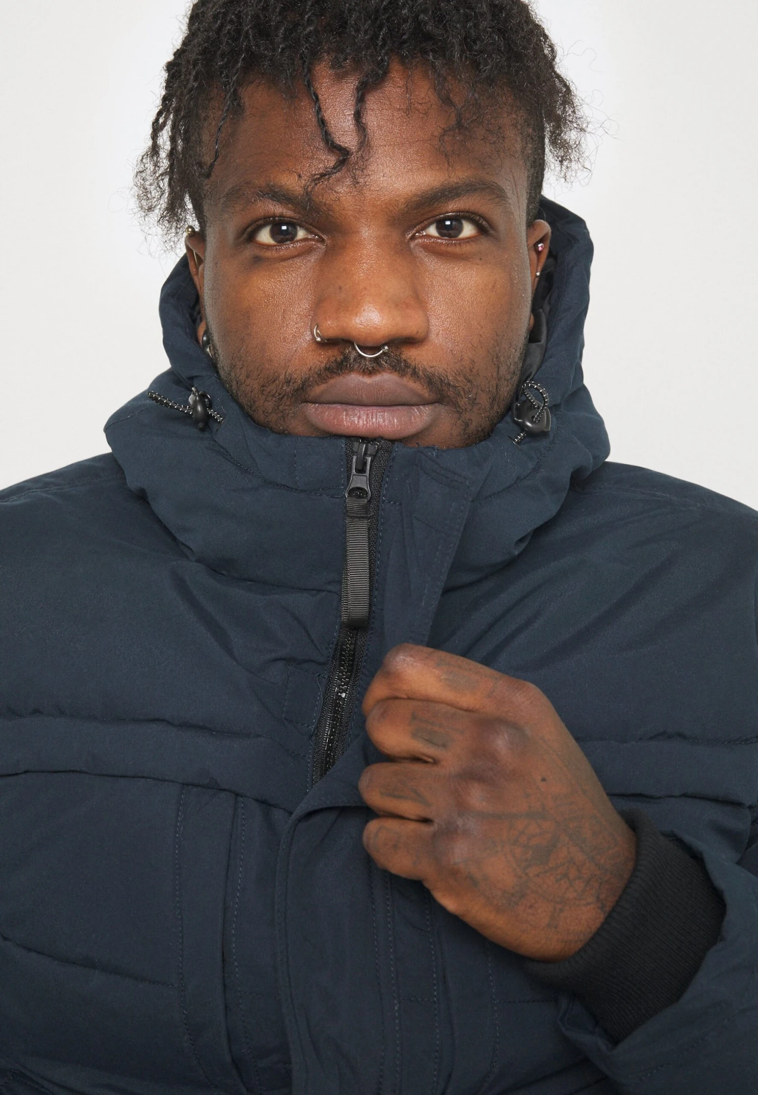 Pier One Winter Jacket - Dark Blue - Image 6