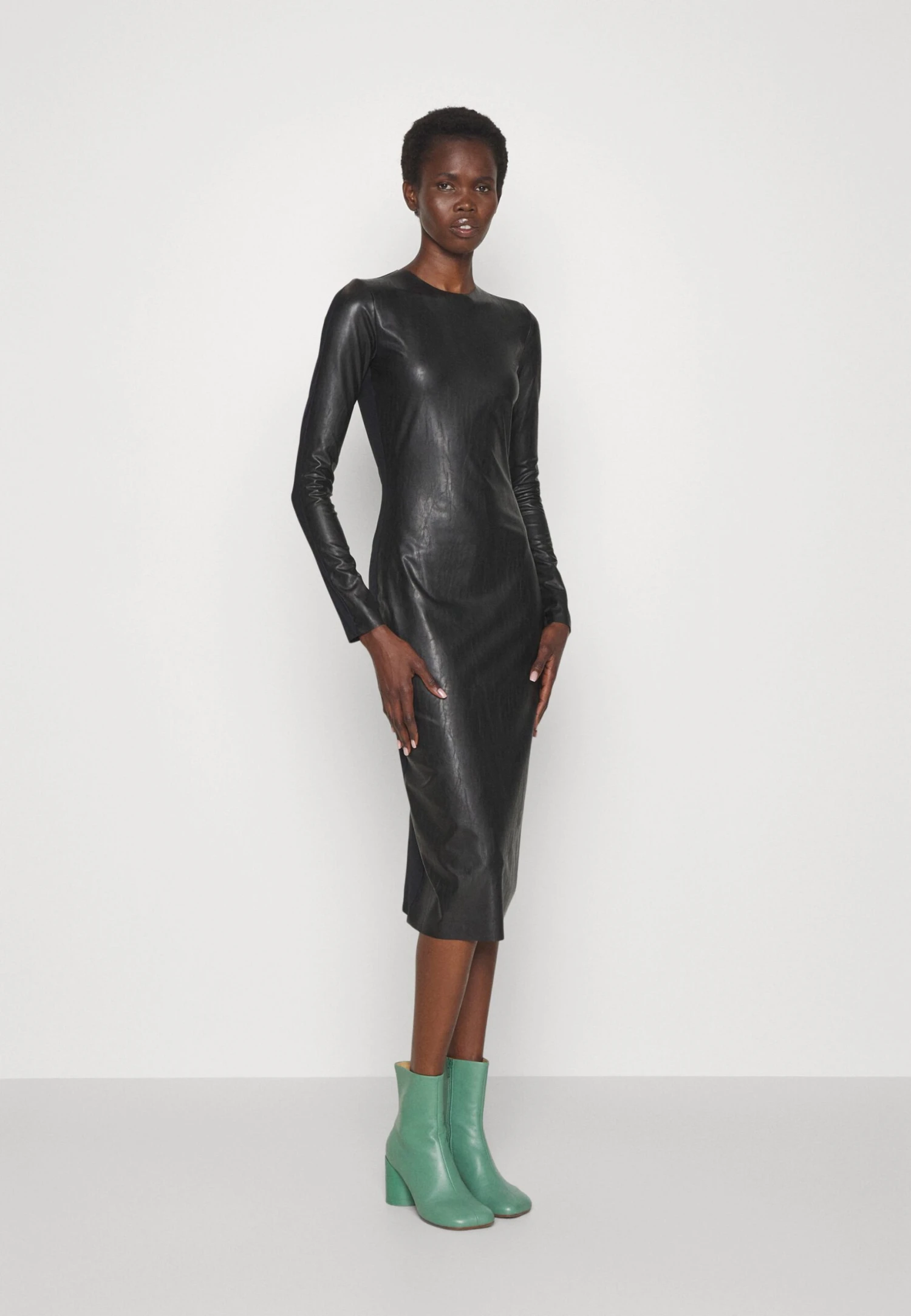 MM6 Maison Margiela Midi Dress - Cocktail Dress / Party Dress - Black - Image 3