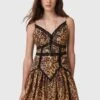 AllSaints ZIA - Day Dress - Evia Golden Brown