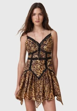 AllSaints ZIA - Day Dress - Evia Golden Brown