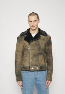 Han Kjøbenhavn Shearling Jacket - Faux Leather Jacket - Sand