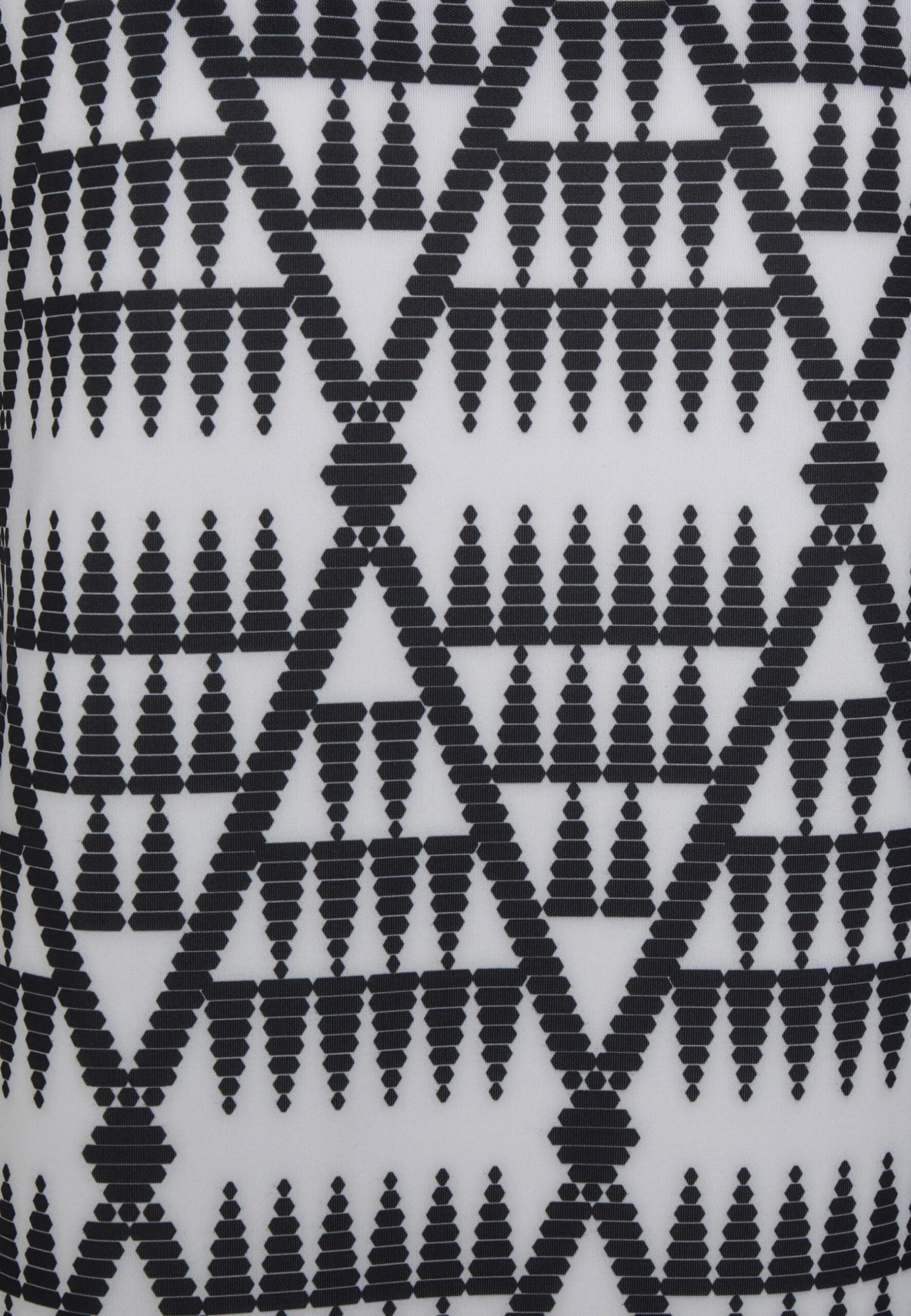 Oversized Dress - Jersey Dress - Black/White Imigongo - Image 3