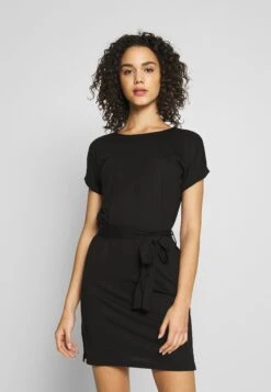 Even&Odd Basic Short Sleeves Mini Belted Dress - Jersey Dress