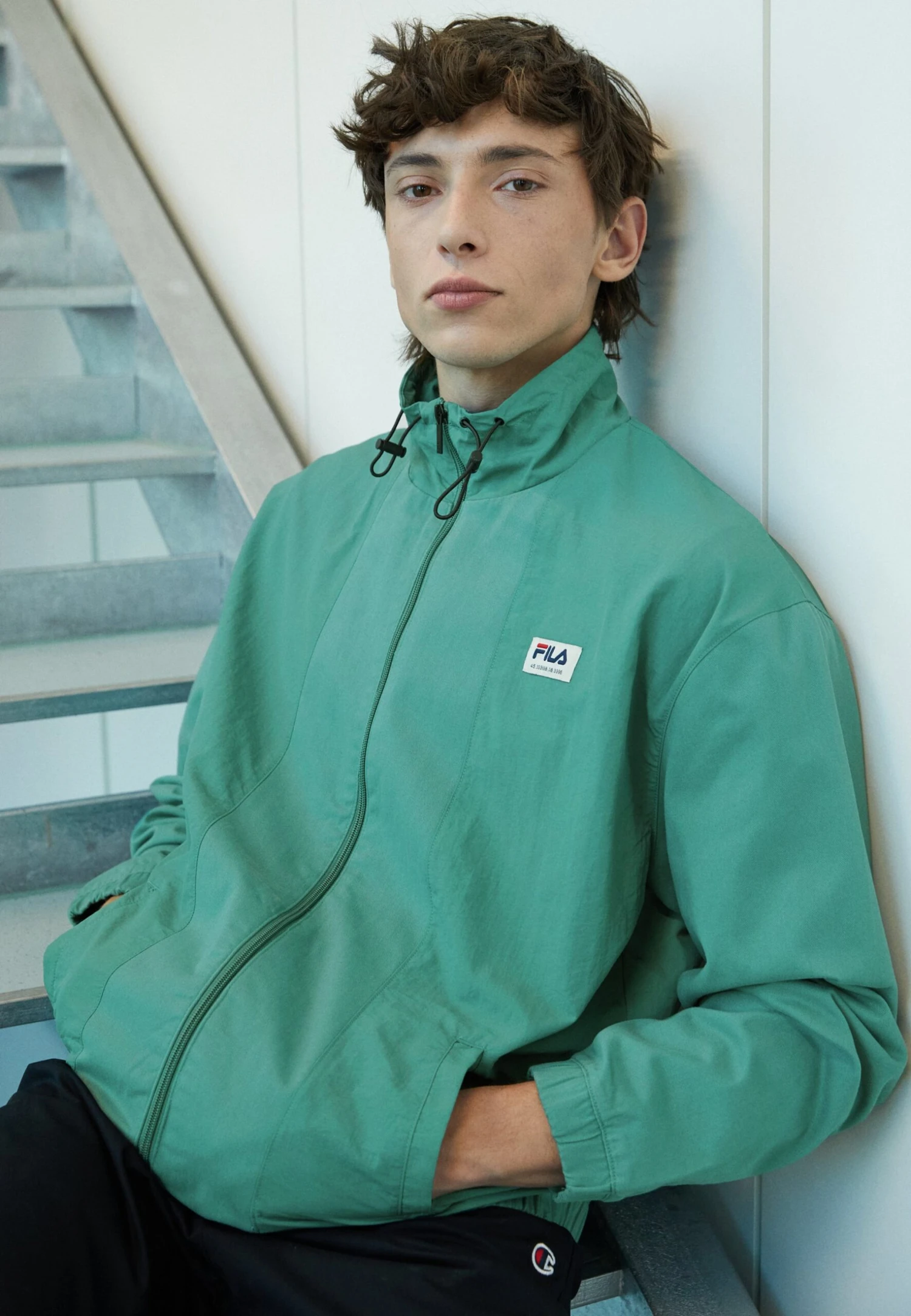 Fila Tantow Jacket - Windbreaker - Blue Spruce