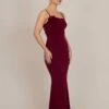 MARY ROSE TIE BACK - Cocktail Dress / Party Dress - Wine