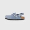 Birkenstock TOKIO LENB STONE BLUE HEXN - REGULAR - Clogs - Stone Blue