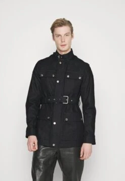 Michael Kors Belted Field Jacket - Denim Jacket - Indigo