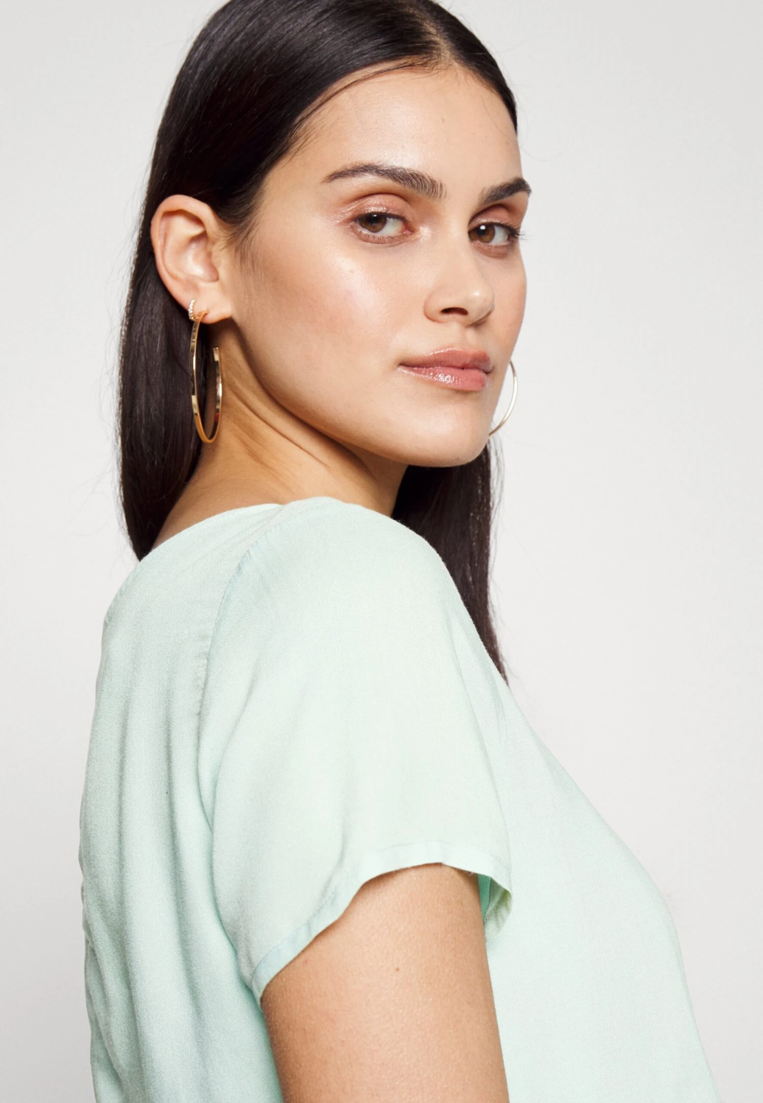 Dress Mix Nursing Short Sleeve - Day Dress - Pale Mint - Image 5