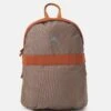 Rounded Backpack Unisex - Rucksack - Beige/Brown