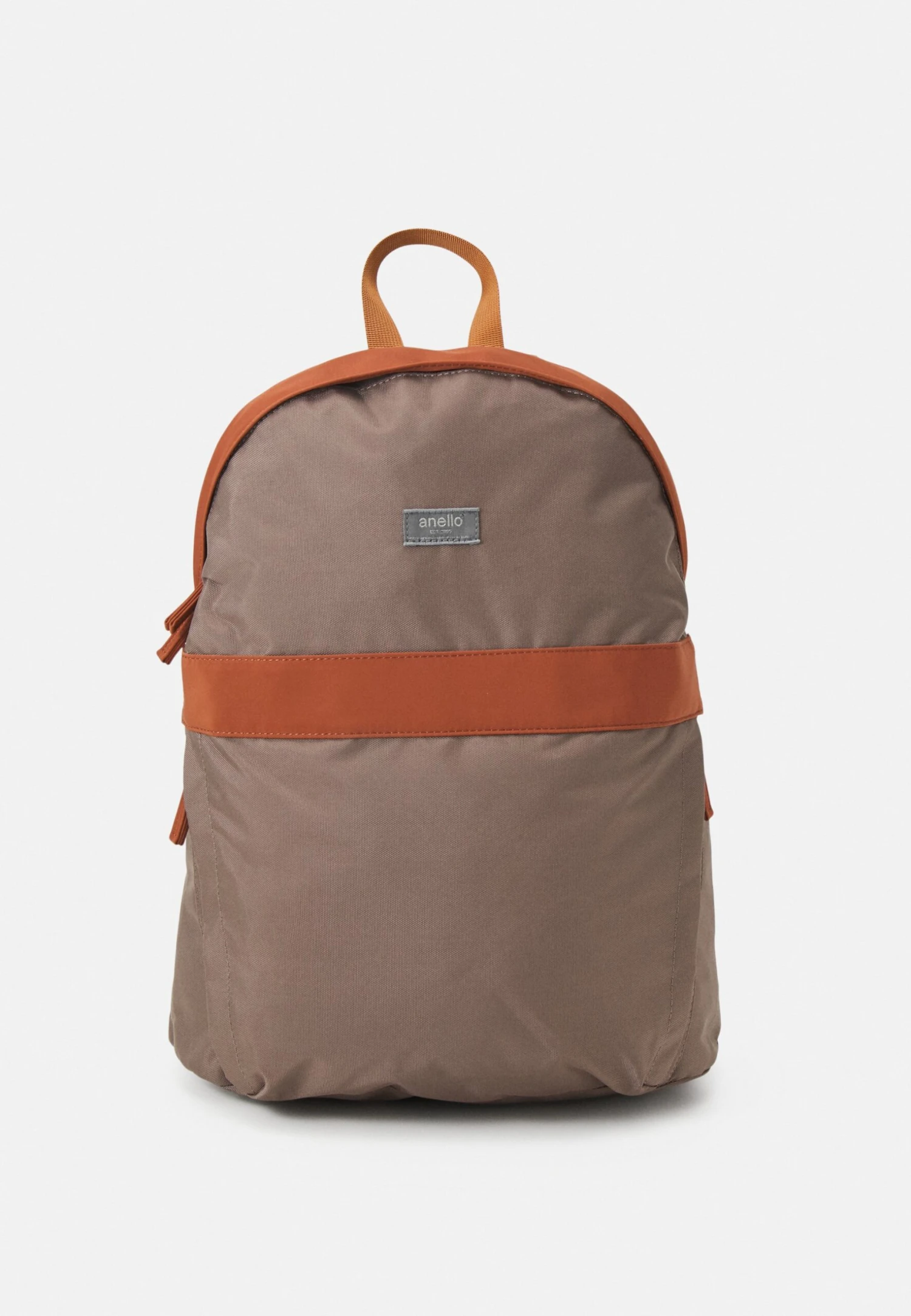 Rounded Backpack Unisex - Rucksack - Beige/Brown