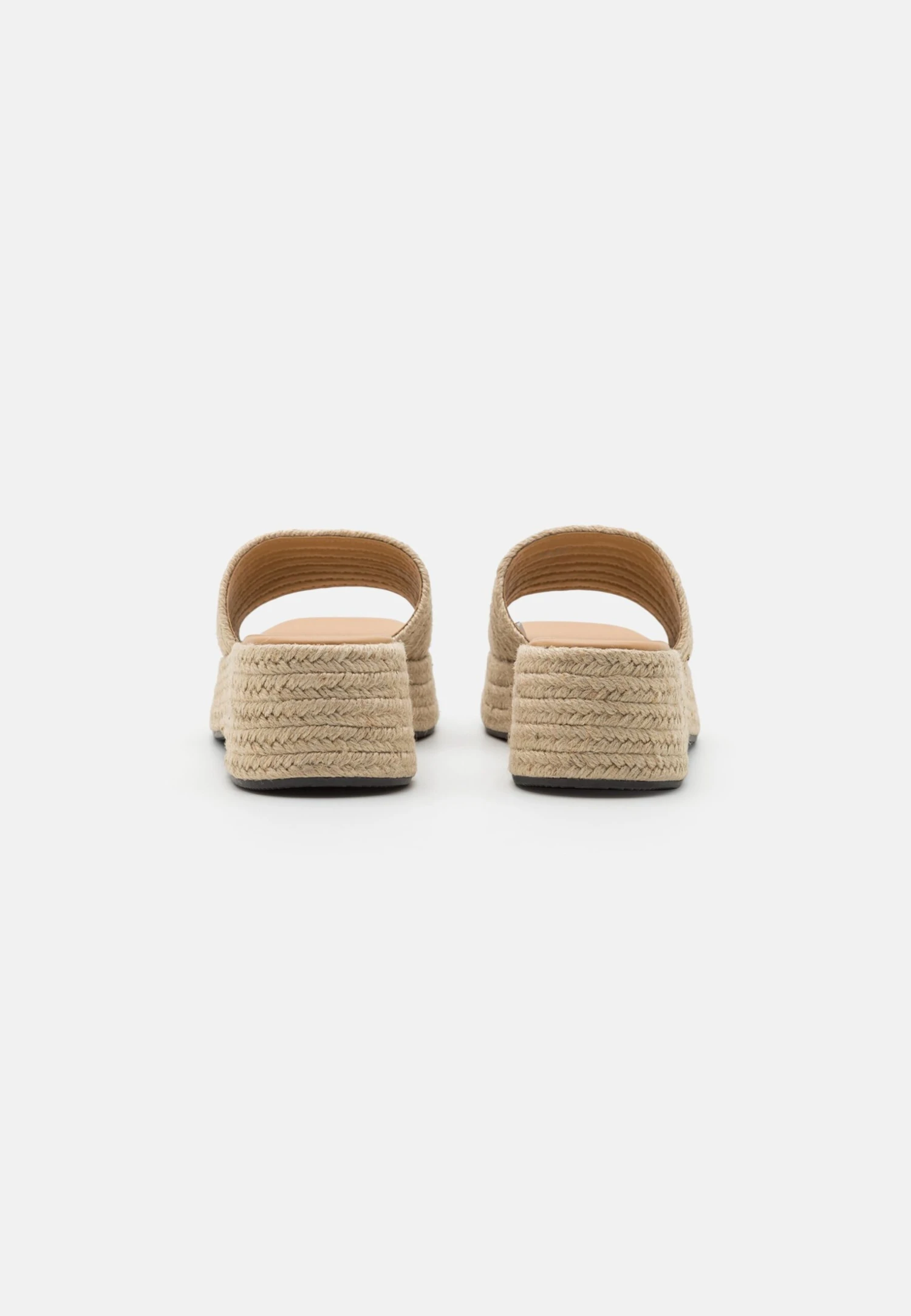 Monki Heeled Mules - Beige/Dusty Light - Image 4