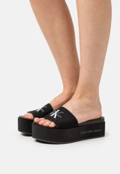 Calvin Klein Jeans Flatform Monogram - Heeled Mules