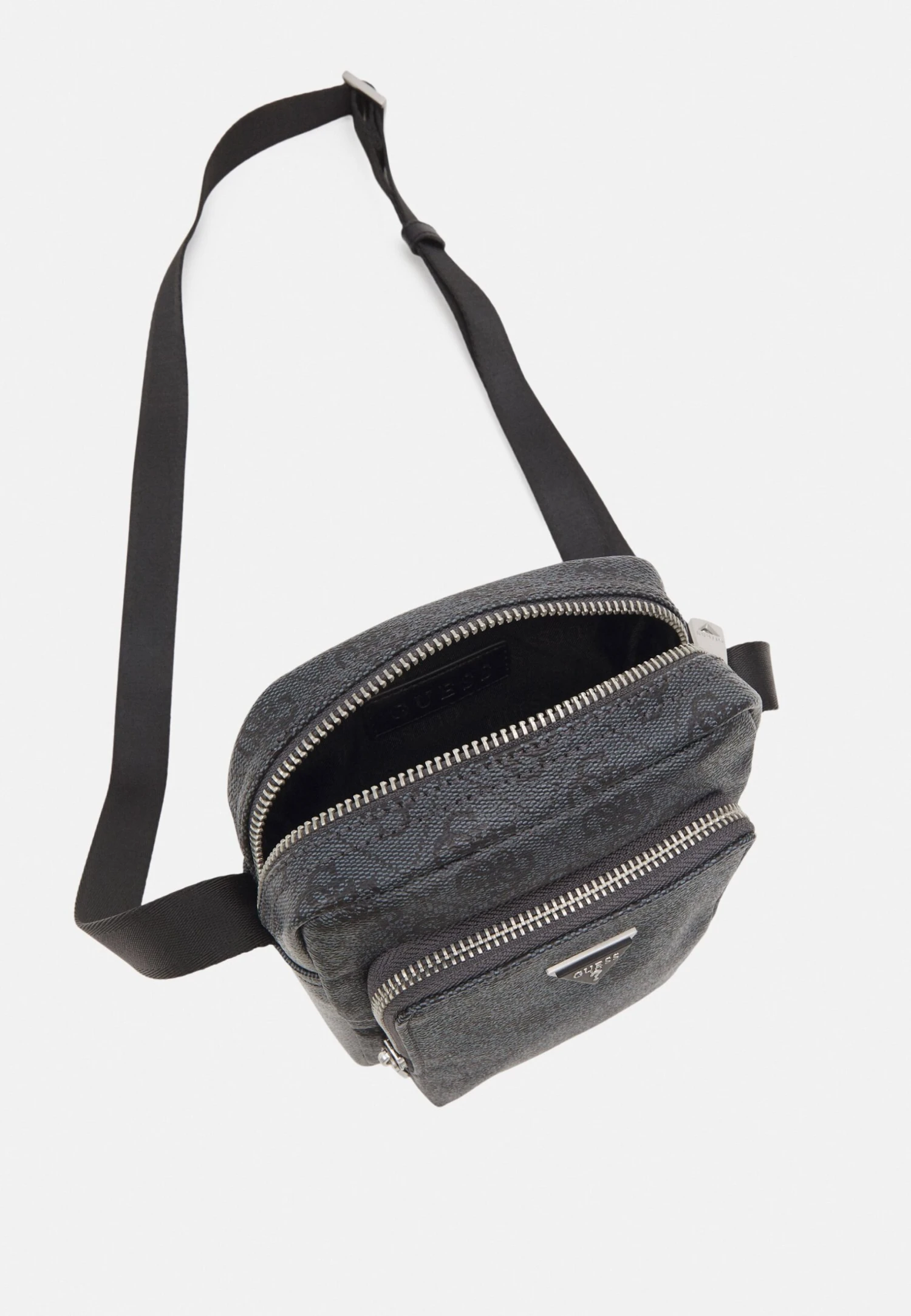 Guess VEZZOLA XBODY DOUBLE UNISEX - Cross Body Bag - Black - Image 3